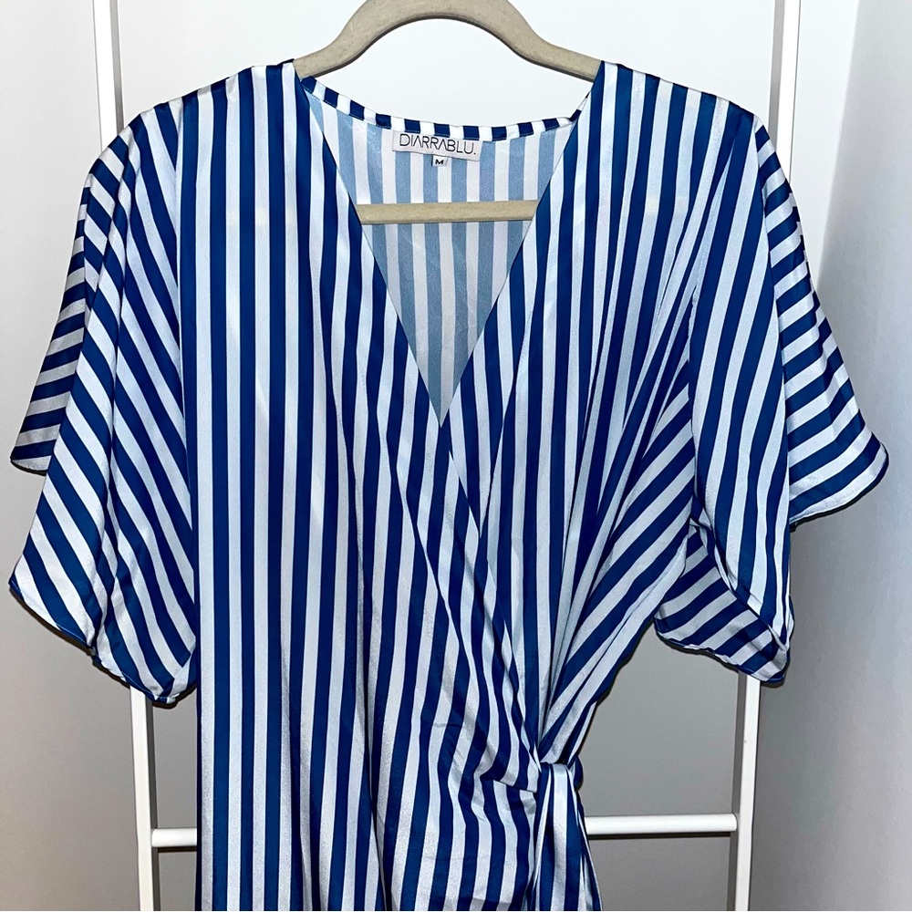 Diarrablu Cabana striped wrap dress